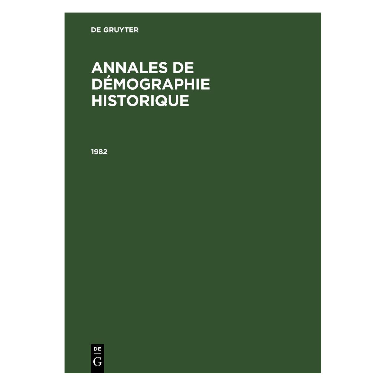 De Gruyter Annales de démographie historique / 198 (Französisch, Hardcover) (67777762)