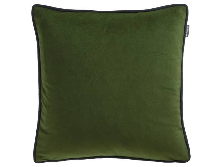 Dekokissen MUSTERRING Corner , grün (oliv, unifarben), B:45cm L:45cm, Polyester, Dekokissen_Sitzkissen_Kissenhüllen, Dekokissen, Samtnachbildung