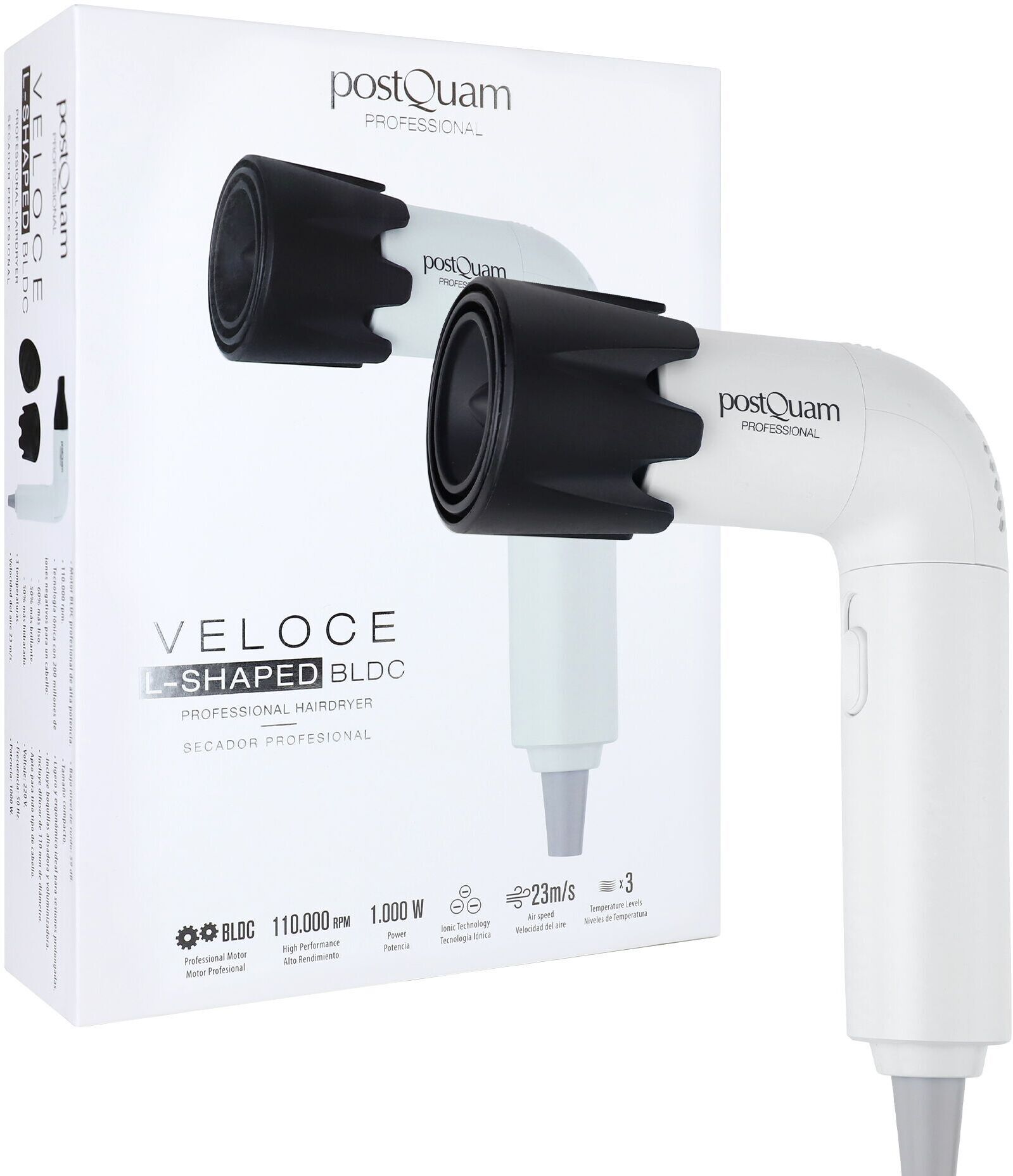postQuam Veloce L BLDC Professional Sèche-cheveux   blanc - Refurbished