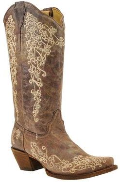 Corral A1094 - Womens 7 Brown Boot Medium