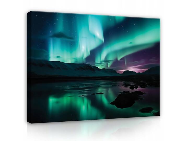 LEINWAND BILDER Polarlichter Natur 60x40