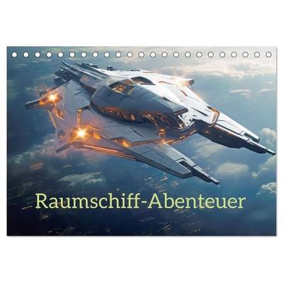 Raumschiff-Abenteuer (Tischkalender 2026 DIN A5 quer), CALVENDO Monatskalender