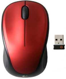 Logitech Wireless Mouse M235, Rød
