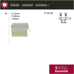 Paulmann, LED Streifen, MaxLED 1000 Full-Line COB Stripe (Kaltweiss, Neutralweiss, Warmweiss, 250 cm, Indoor)