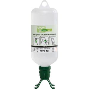 Plum Augenspülung DUO sterile NaCl, Augenspülflasche, 1000ml