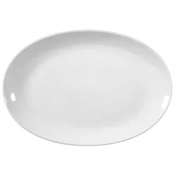 Seltmann Platte Rondo 38,4 x 26,3 cm Porzellan Weiß XL (Extra Large)