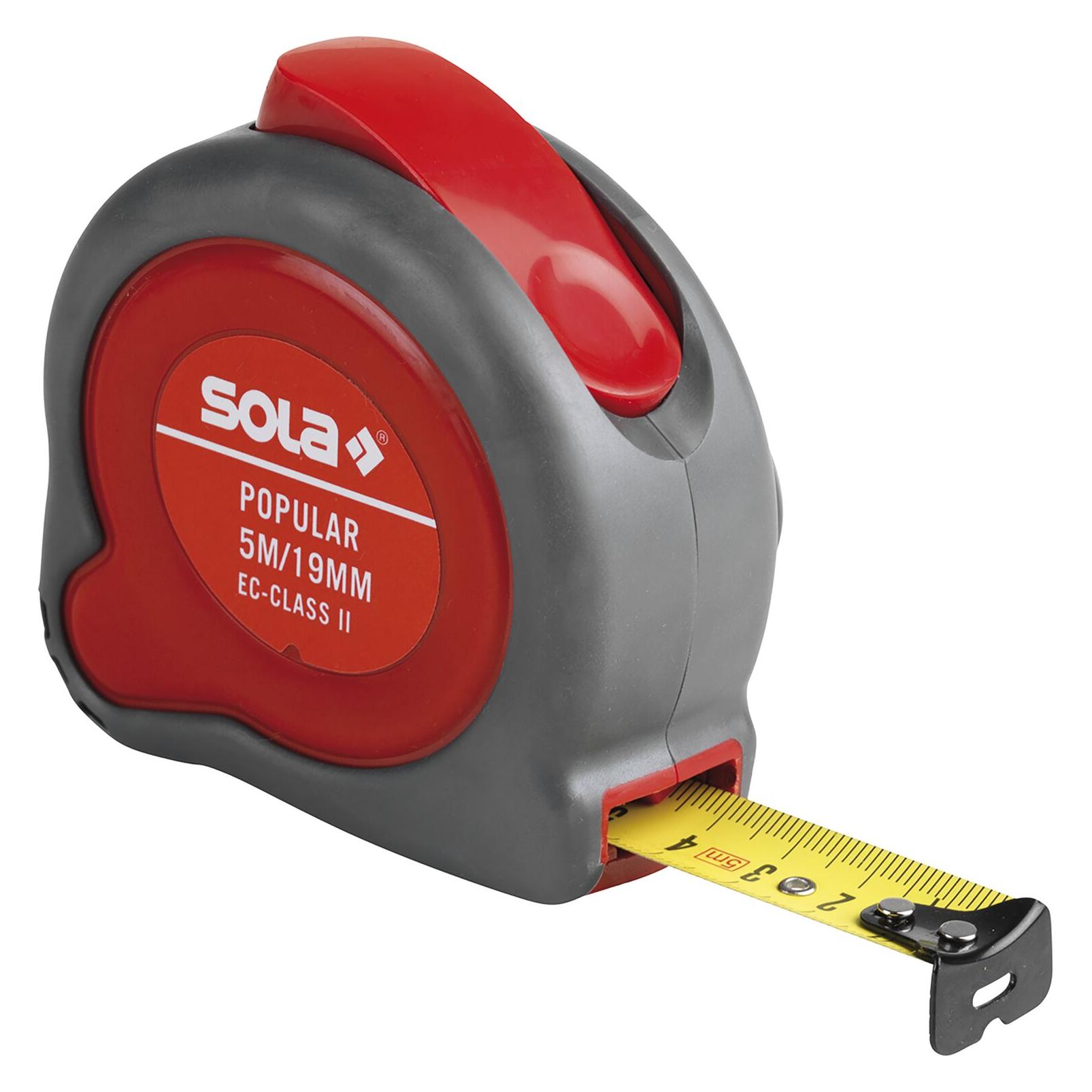 Sola Popular Rollbandmass mit EG-Prüfzeichen (Genauigkeit 2) Rollmeter 3m (3 m) (9002719002789)