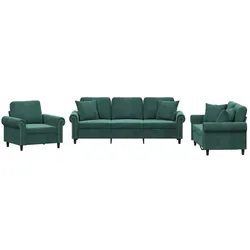 vidaXL, Sofa + Bettsofa, Sapenos (Mit Zierkissen) (Polstergruppe)