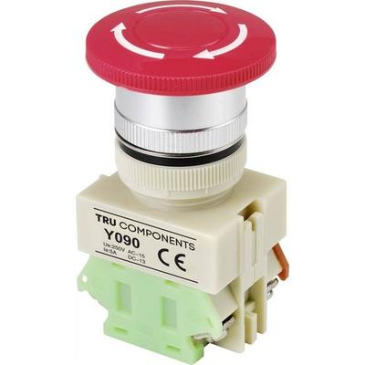 TRU COMPONENTS Y090 Not-Aus-Schalter 5A 1 Öffner IP40 1St.