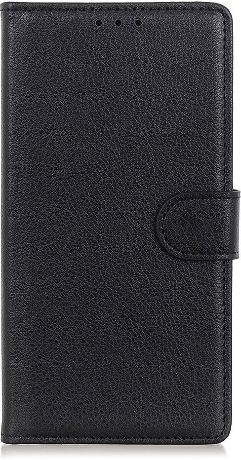 INCOVER Nokia 1.3 Litchi Texture Læder Cover m. Kortholder - Sort