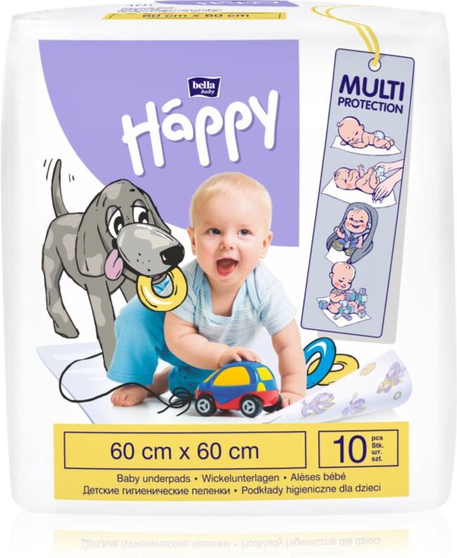 BELLA Baby Happy Baby Underpads matelas à langer jetables 60x60 cm 10 pcs
