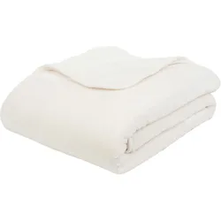 Decke PREMIUM wollweiss (BL 130x170 cm) - weis - BL 130x170 cm