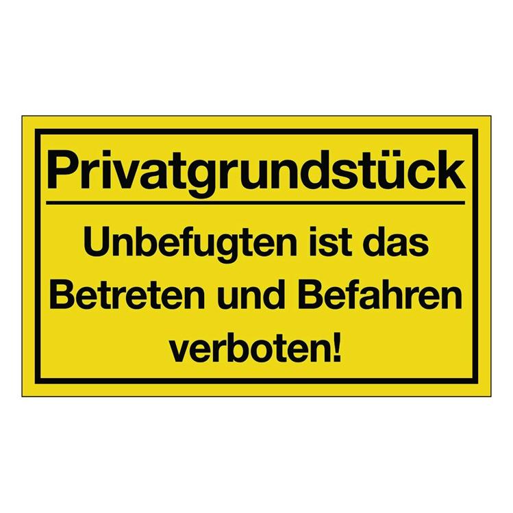 HP Autozubehör Hinweiszeichen Privatgrundstück (3000277325)