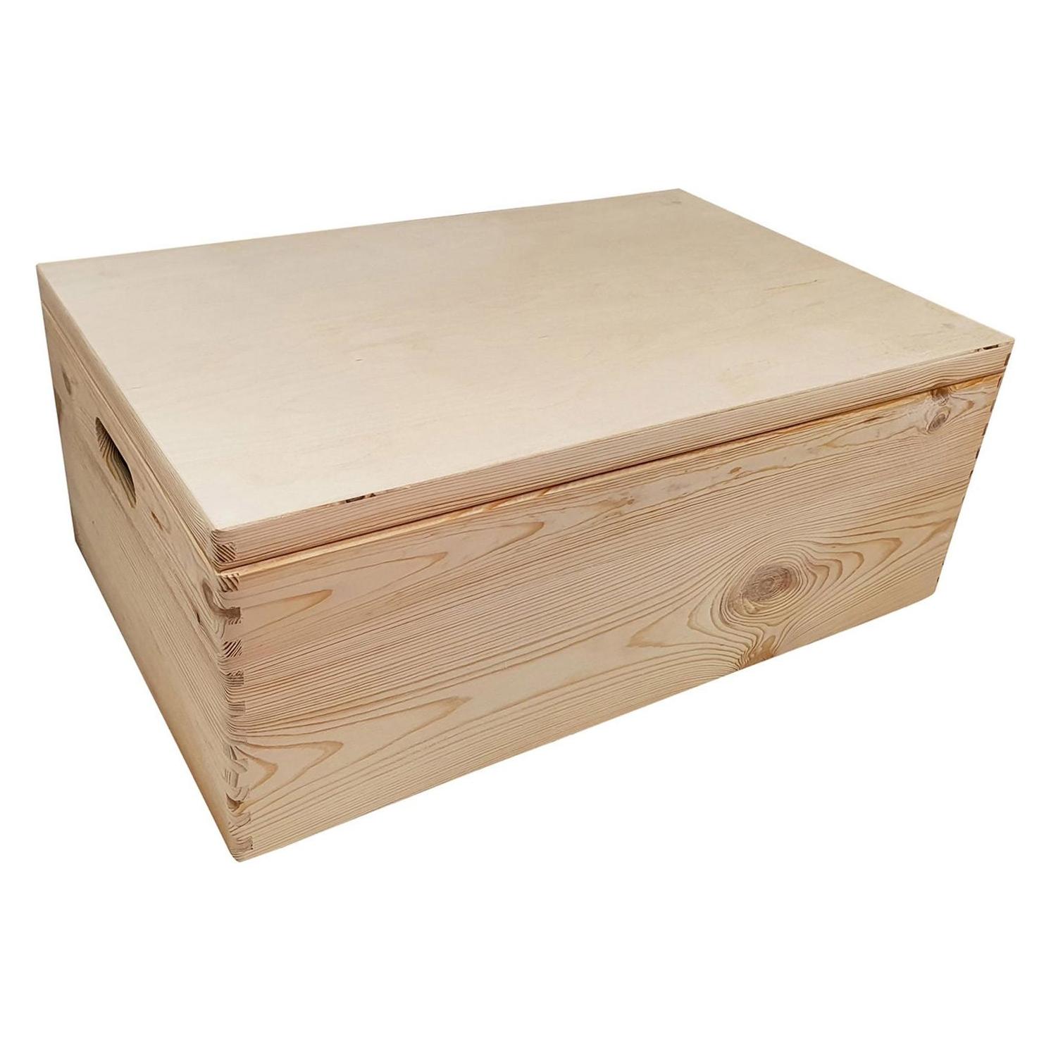 Playwood Kiefer Aufbewahrungsbox mit Klappdeckel (40x30x23cm) (2490365)