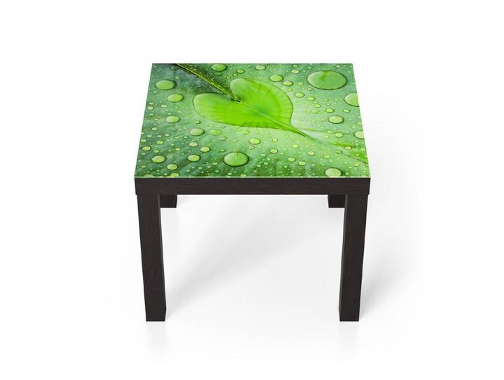 DEQORI Couchtisch 'Grüne Juwelen', Glas Beistelltisch Glastisch modern
