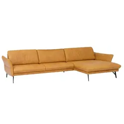 himolla Ecksofa Monheim Leder Gelb Sun 310 x 174 cm