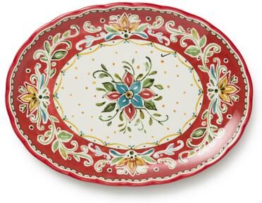 "Certified International Provence Oval Platter 16"" x 12"" - 16""W x 12""D x 1.25""H"