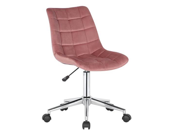 CLP Bürostuhl Medford Samt höhenverstellbar und drehbar Farbe pink