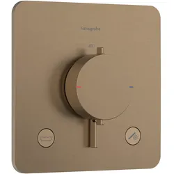 Hansgrohe Ecostat Comfort Q Thermostat Unterputz, Brushed Bronze, 2 Verbraucher, Temperatur- und Volumensteuerung, max. Durchflussmenge 25,7 l/min, min./max. Betriebsdruck 1/10 bar