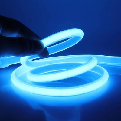 Inspired Finds High Brightness COB Neon LED Strip Waterproof Multicolor Ribbon Light ice Blue 10m