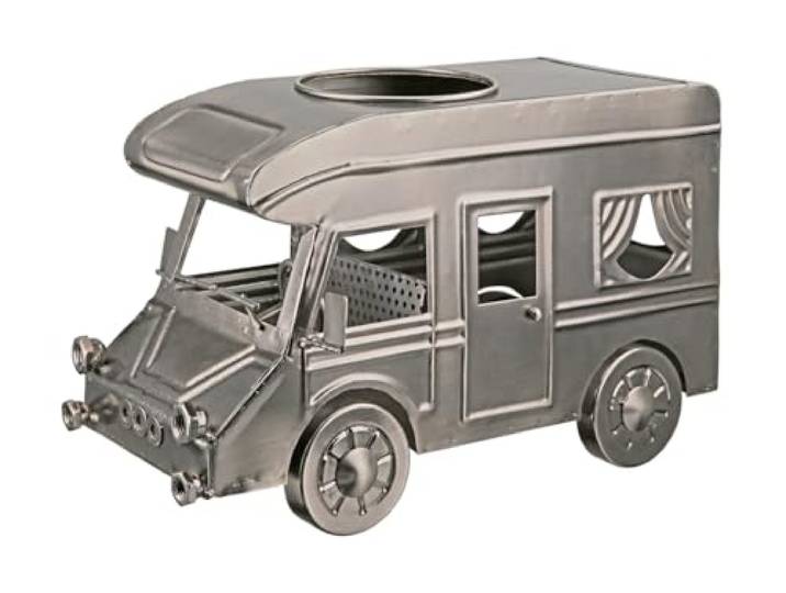 GILDE Flaschenhalter Camping - Flaschenständer Wohnmobil aus Metall vernickelt - Breite 30,5 cm - Farbe: Silber