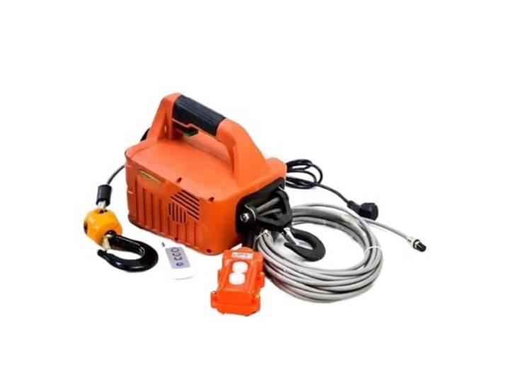 3in1 Tragbare Elektrische Hebemaschine 220 V Drahtlose Fernbedienung Winde Kran Maschine Haken Flaschenzug System Elektrischer Hebezeug-Stützarm Heber-Kran
