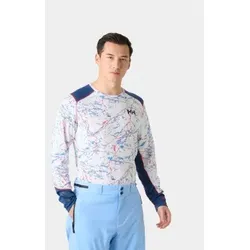 Helly Hansen für Herren. 49389 Thermo-Shirt Lifa Active weiß (M), Lässig, Sportlich, Polyester, Langarm