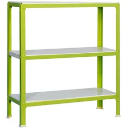 SimonRack Schraubenloses Metallregal für Simonhome Haus3 Regale. Farbe:GRÜN/WEISS900x800x400
