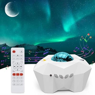 Sternprojektor mit Bluetooth-Lautsprecher Fernbedienung Galaxy Projektor Nordlichter Aurora Projektor mit Mondstern Nachtlicht Projektor für Schlafzimmer Heimkino Kinder Spielzimmer Partys