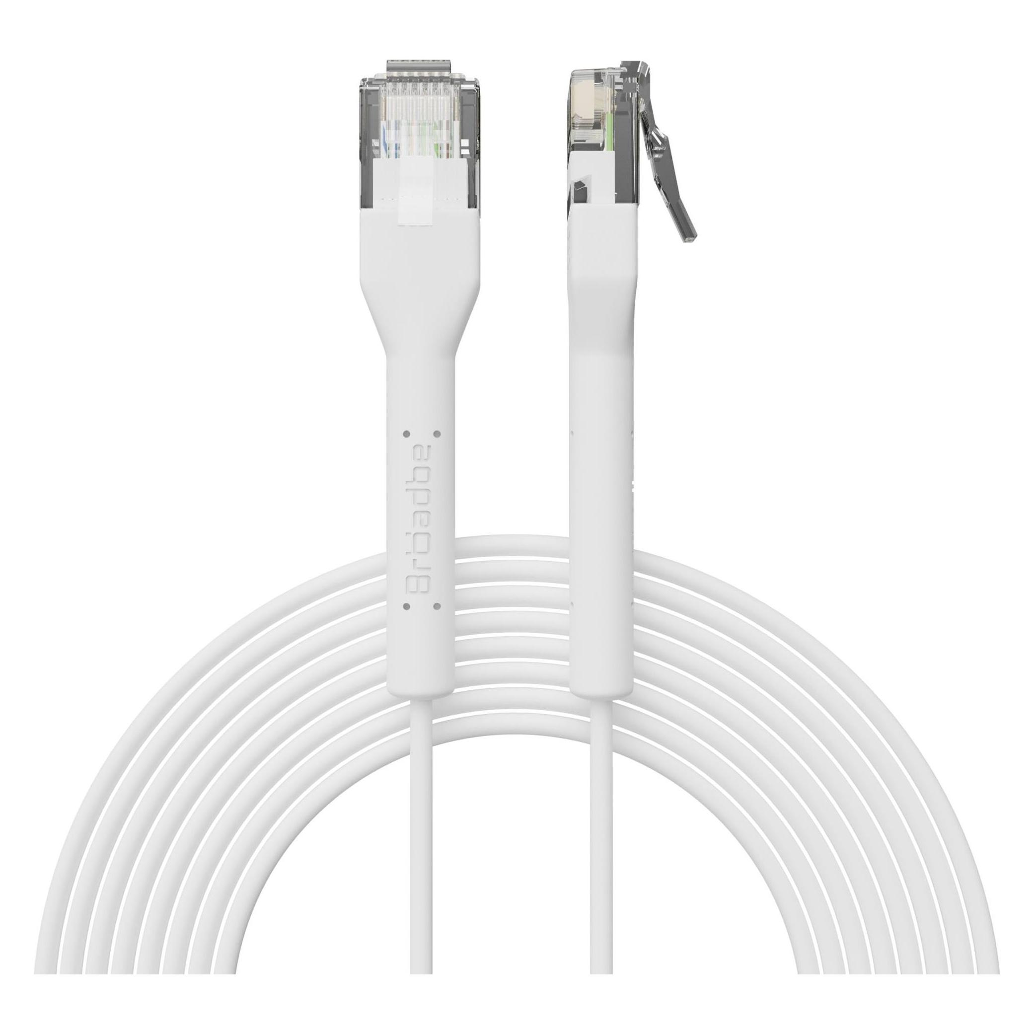 Broadbe Slim Patch Cable 5G White 3m Cable-Patch-Cat6-WT-3M-Slim (CAT6, 3 m) (Cable-Patch-Cat6-WT-3M-Slim)