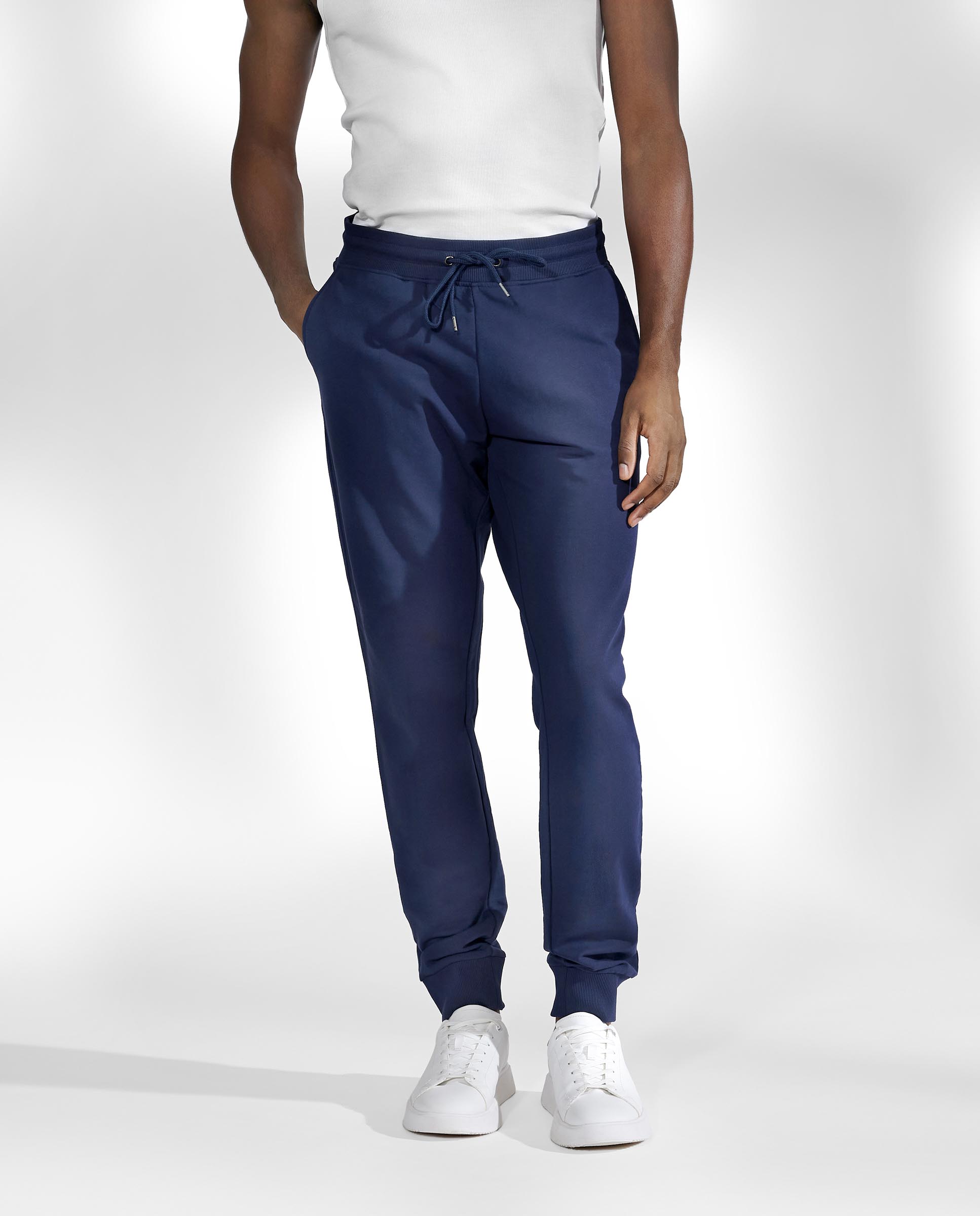 Bread&Boxers Pantalón jogger de algodón orgánico marino-XL Hombre