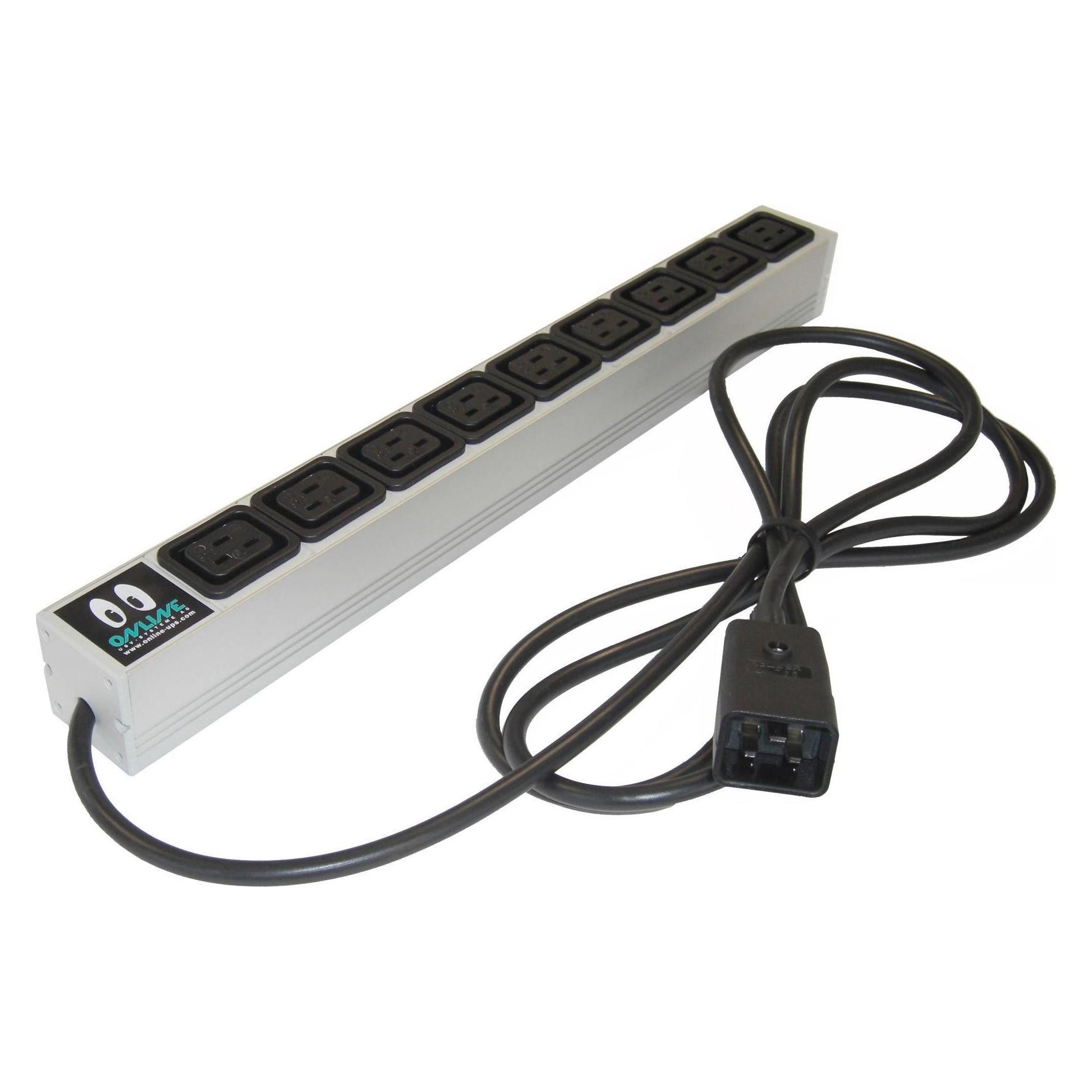 Online USV 19" USV-Steckdosenleiste 9xC19 16A (IEC16A9IEC16A-Rack)