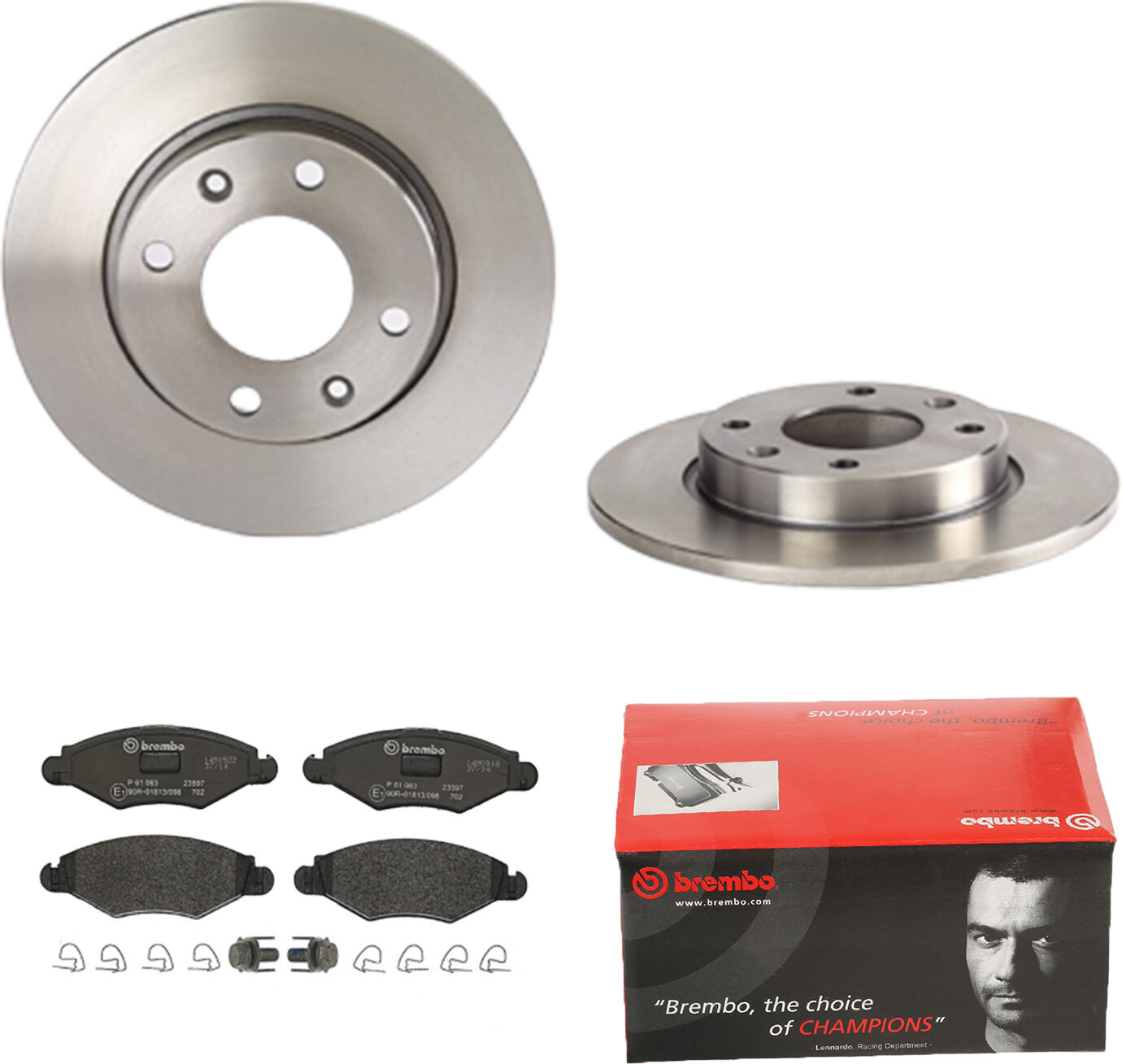 Brembo Bremsensatz, Scheibenbremse 1420-53916 Vorderachse Voll 247mm 10mm Für Citroën Peugeot Naza
