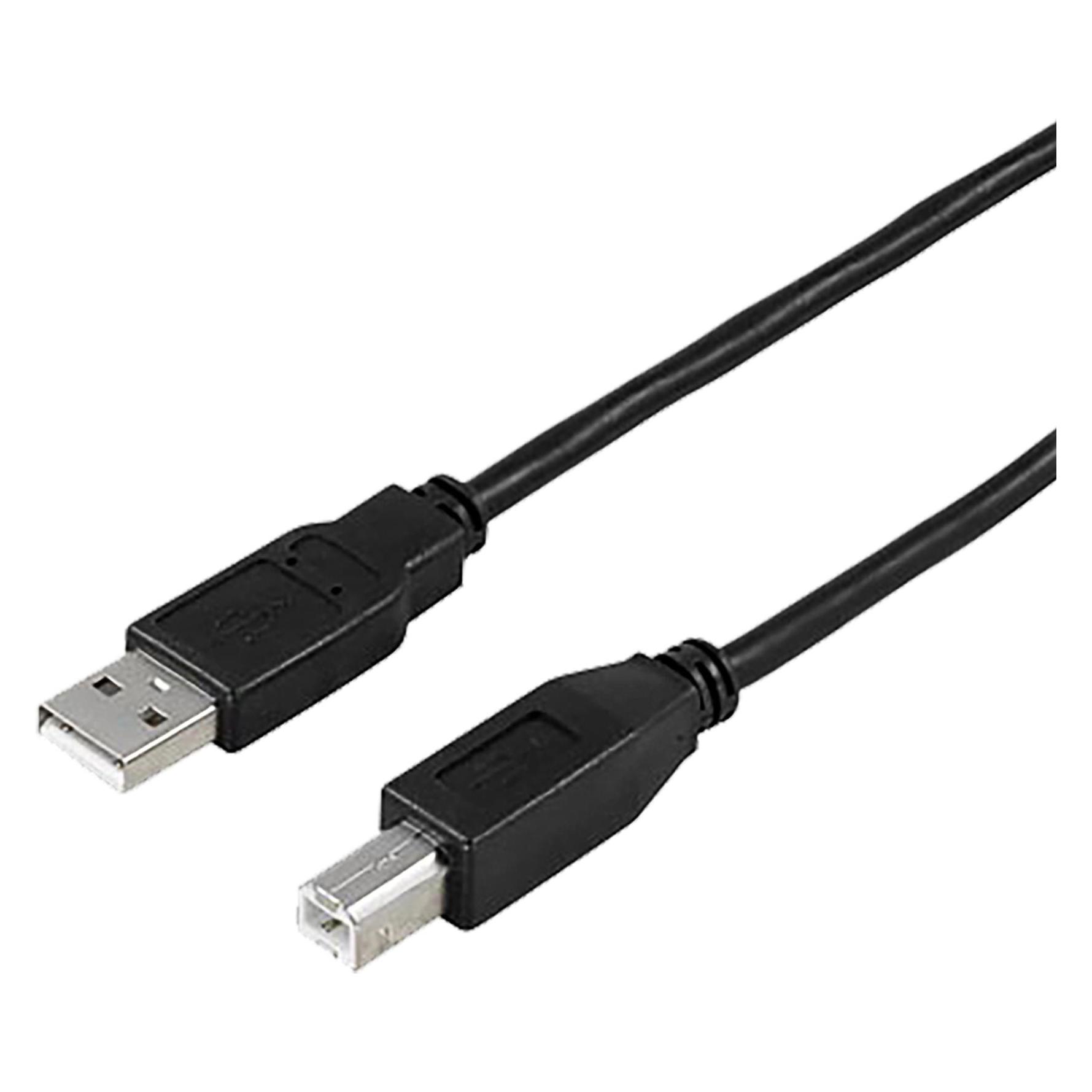 Deltaco USB 2.0 A/B Cable (0.50 m, USB 2.0) (USB-205S)