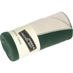 James & Nicholson 2-Lagen Fleece Decke JN952 dark green/cream one size