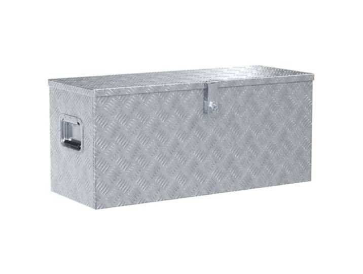 vidaXL Boîte en aluminium 90\,5x35x40 cm Argenté