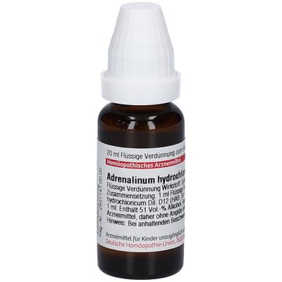 Adrenalinum Hydrochloricum D 12 Dilution 20 ml