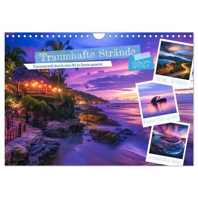 Traumhafte Strände (Wandkalender 2027 DIN A4 quer), CALVENDO Monatskalender