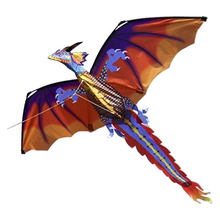 Bdt Drachen, Einleiner, Kite *Phönix* inkl. 30m Leine, 140x120cm+1,2m Stabilisierungsband (78261458)