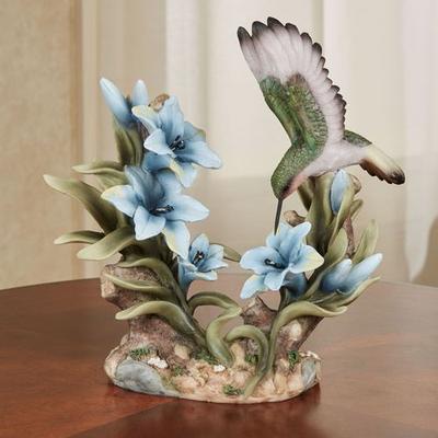 Touch of Class Graceful Hummingbird Table Sculpture Blue , Blue