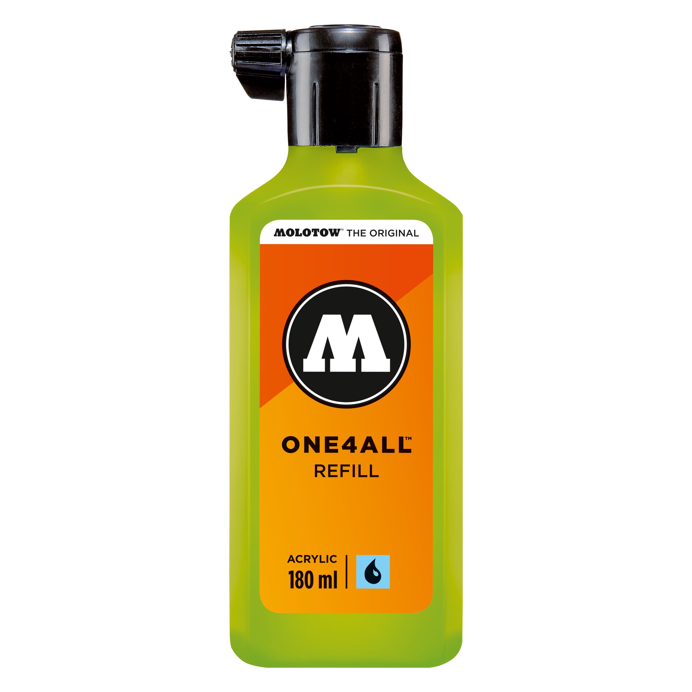 Molotow Nachfülltinte One4All für Permanentmarker 180ml grashüpfer (Grün, 180 ml) (MO692221)