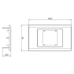 Legrand VG351049 Abdeckrahmen 2Module VG351049