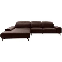 Musterring Ecksofa MR 2490 Leder Braun Mocca 207 x 342 cm
