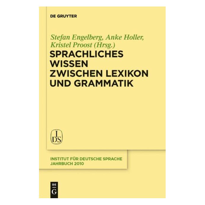 De Gruyter Sprachliches Wissen zwischen Lexikon un (Deutsch, Hardcover) (67763079)