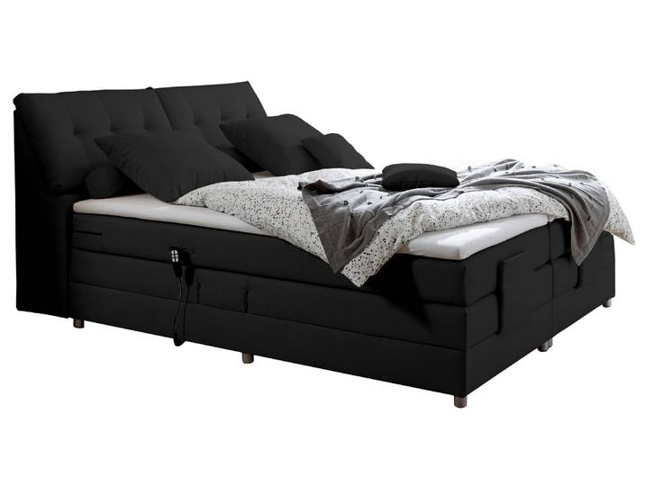 Esposa Boxspringbett CARPINO, anthrazit, Stoff