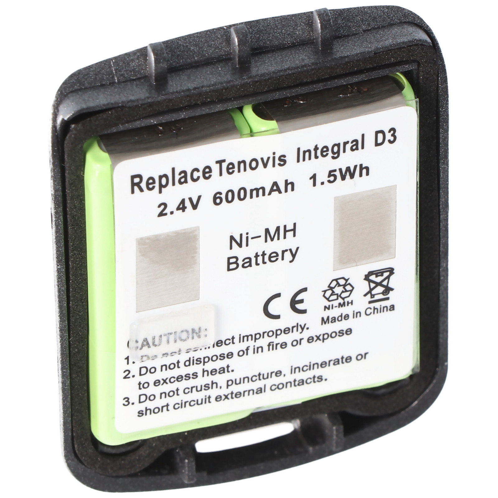 AccuCell batterij inclusief behuizing voor de Tenovis Integral D3 Mobile