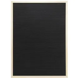 Securit® Buchstabentafel – 256 Buchstaben, Zahlen und Symbole – Lackierte Teakholz-Oberfläche – Montageset inklusive – 60x80cm