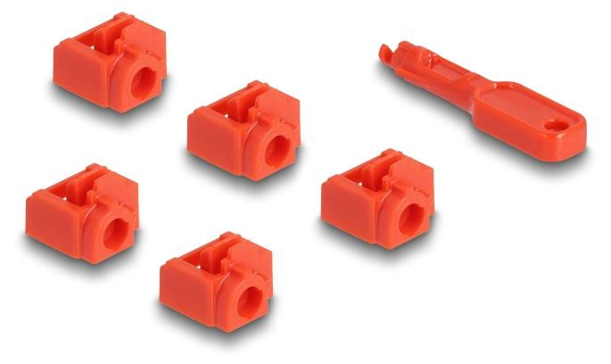 Delock 20928 RJ45 Port Blocker Set voor RJ45 poorten, 10 stuks