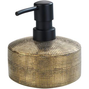 Wenko Seifenspender Rivara Gold, 24401100, stehend, Keramik, gold, 400ml