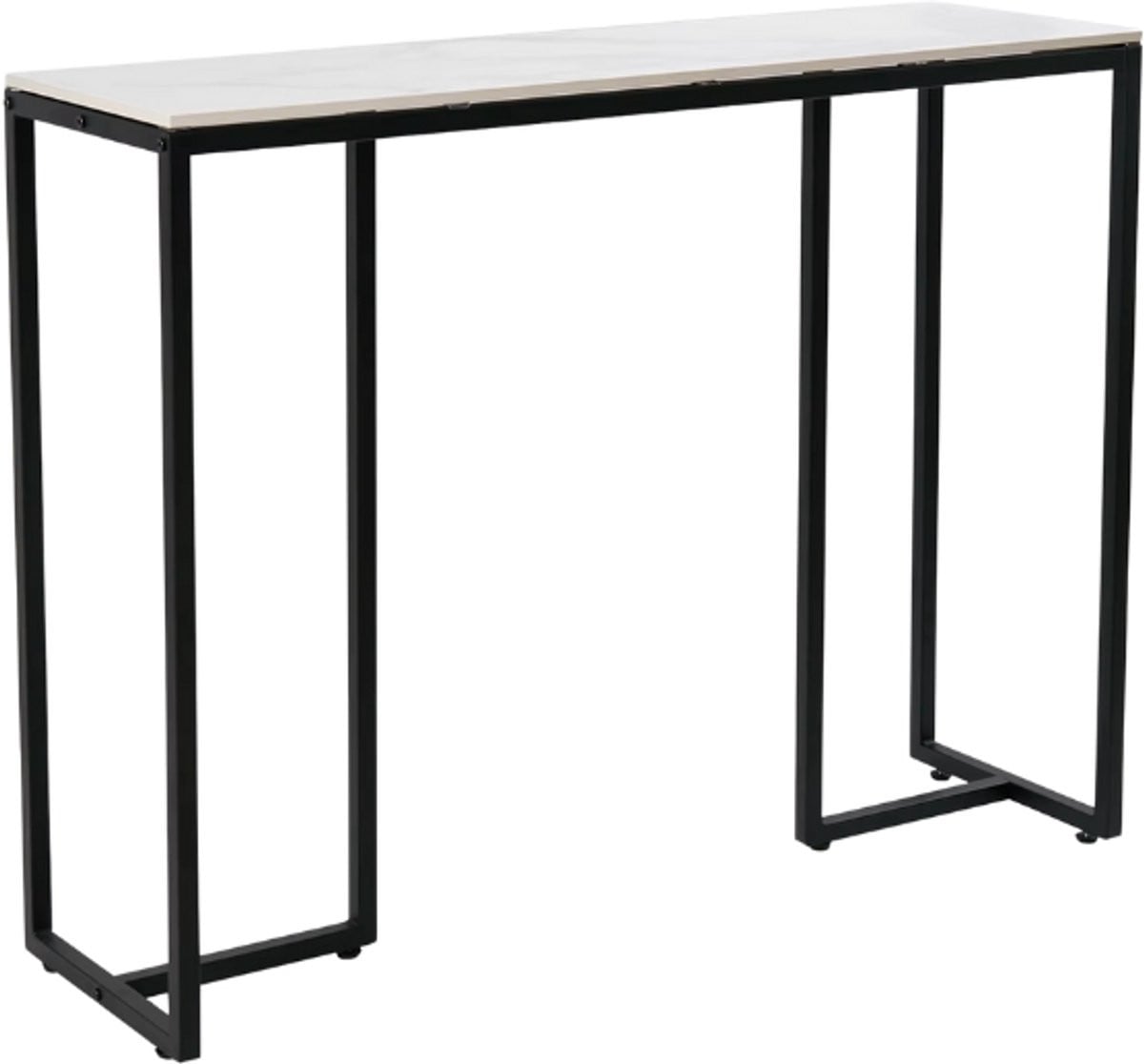 RM Store Moderne Marmeren Salontafel - Zwart/Wit - Breedte: 78,5 cm